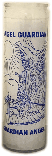 Candle Guardian Angel - White