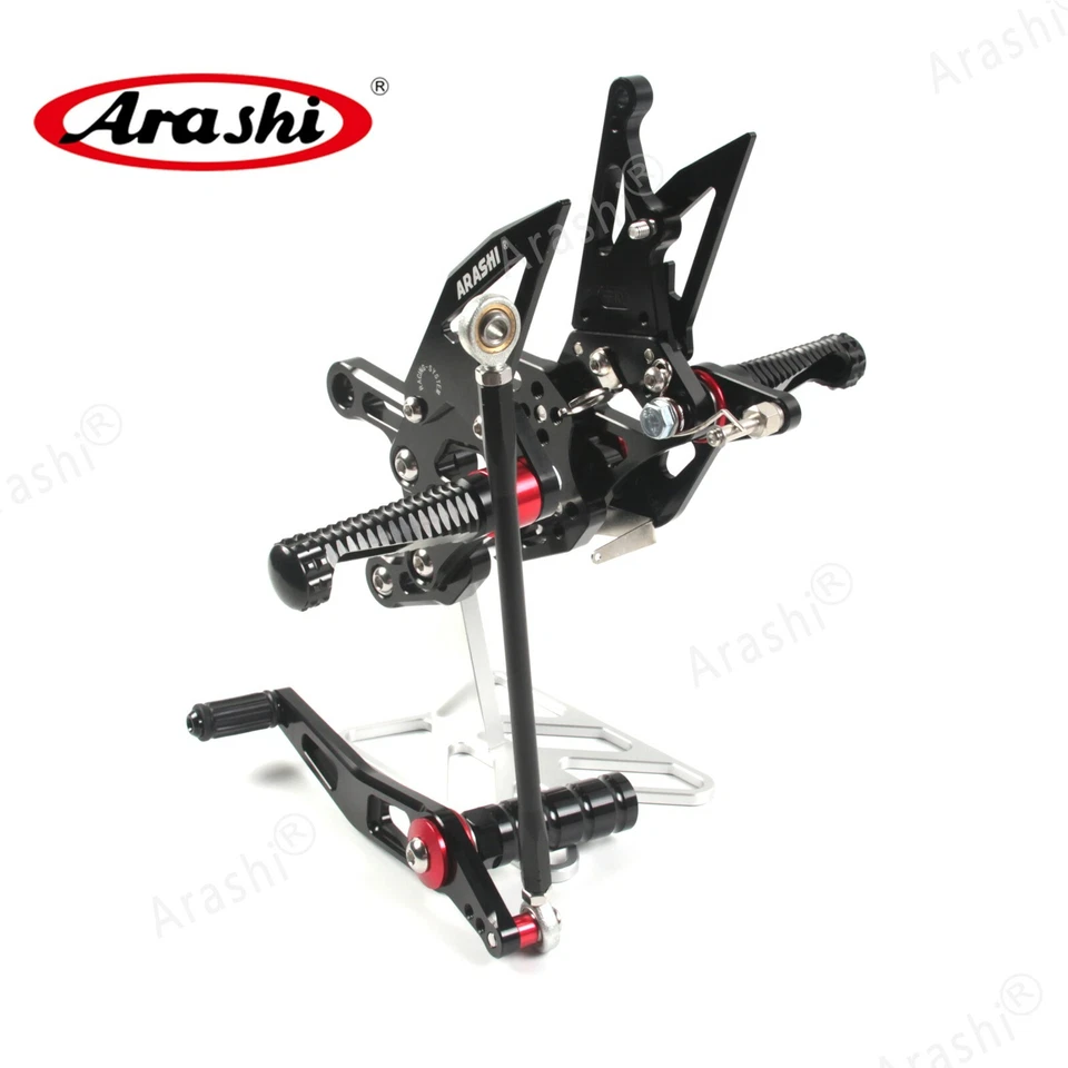 13 clavijas de reposapiés ajustables para Yamaha YZF R1 2009-2014 2010 2011 2012 juegos traseros Foto 3 de 4