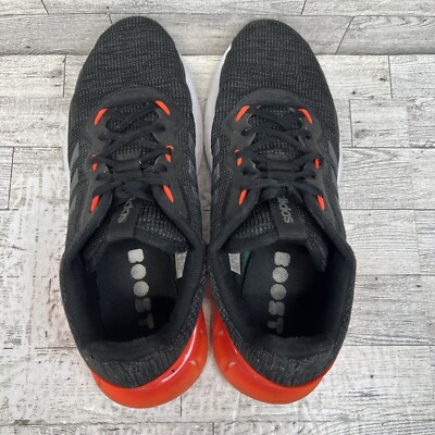 Adidas Kaptir Super Black Orange White Silver Running Shoes 