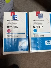 2 HP genuine toners. Q7583A , Q7581A