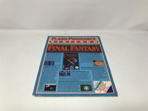 Nintendo Power Flash Puissance French - Final Fantasy Mag NES Été 1990 FRENCH ** - Picture 1 of 3