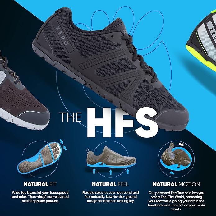 XEROSです♪ Xero Shoes Men's HFS Running Shoes - Zero Drop, Lightweight
