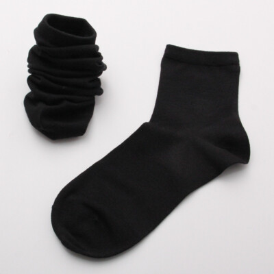 3 Pairs Socks Mulberry Silk Low Cut For Women Breathable Comfortable Thin Solid