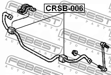 CRSB-006 FEBEST Stabiliser Mounting for CHRYSLER,DODGE