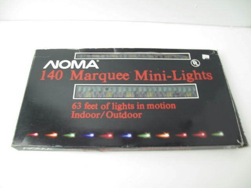 Vintage NOMA 140 Lite Marquee Mini Lights in motion - Indoor Or Outdoor ,63 Ft, - Picture 2 of 11