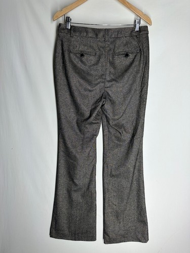 Talbots Raleigh Womens Curvy Dress Pants Size 8 Wool Blend Herringbone High Rise - Picture 2 of 9