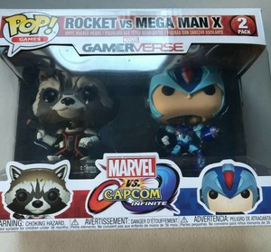 Marvel Vs Capcom Rocket Vs Mega Man X Player 2 Funko Pop Exclusive 2 Pack Ebay