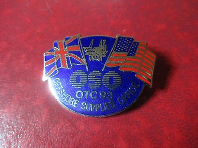 Advertising Pin - Offshore Supplies Office - Oil Drilling