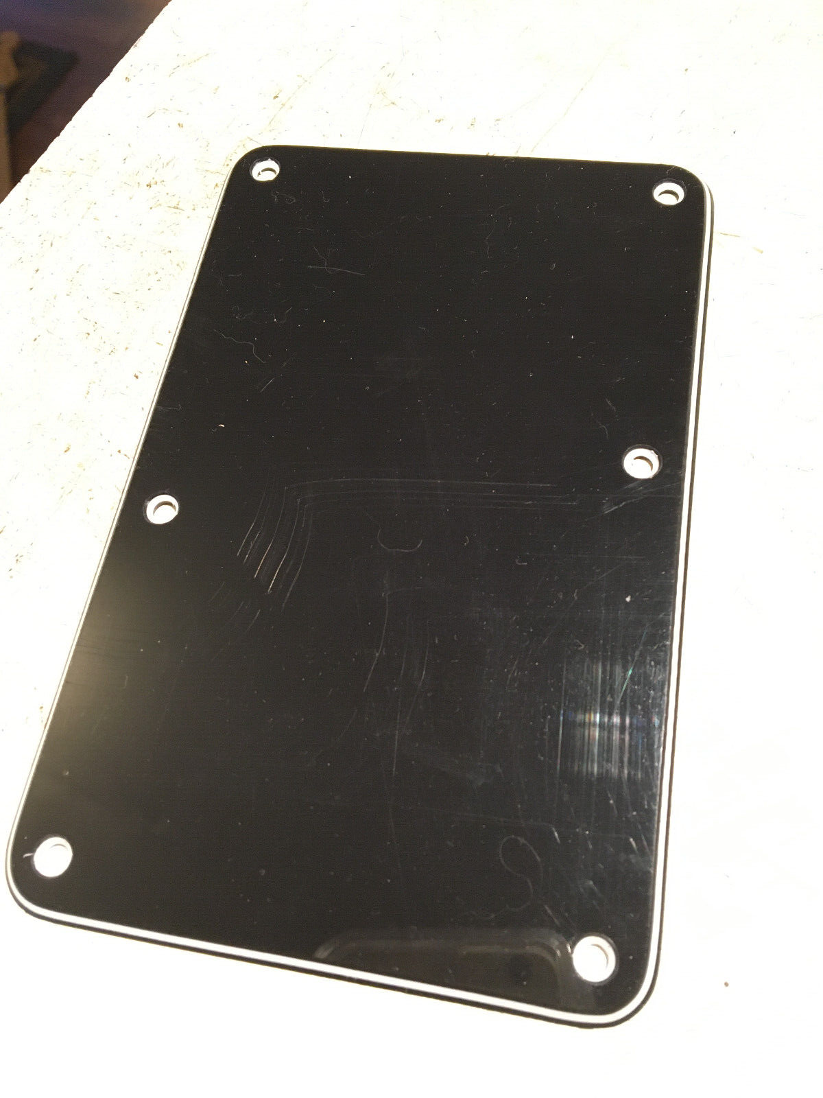 Fender Strat Black 3 Ply Floyd Rose Trem Plate Cover