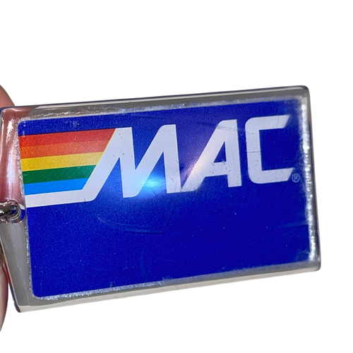 Carta Accesso Soldi MAC Vintage Con Logo Portachiavi Plastica Lucite Bancomat Arcobaleno - Foto 4 di 10