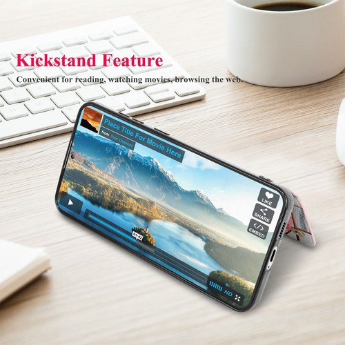 For Samsung Galaxy S24/ S24 Ultra/ S24 Plus Leather Wallet Case with Card Holder - Picture 33 of 37
