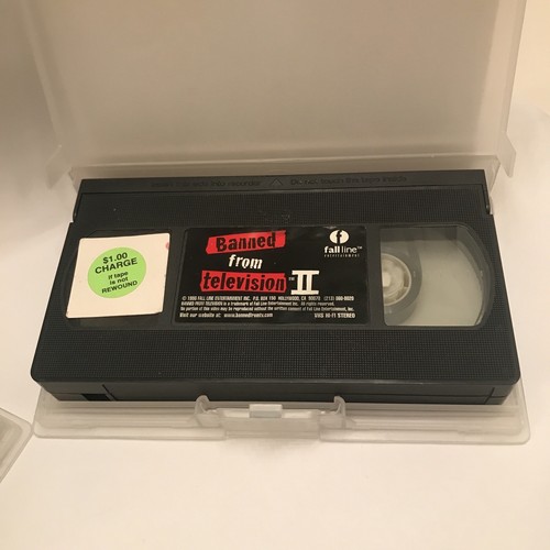 BANNED FROM TELEVISION I And II VHS Tape 1998 Caught on Camera Not Rated TESTED - Picture 7 of 20