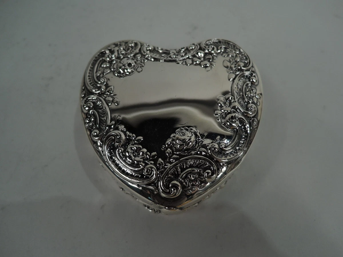 Gorham Box B155 Antique Victorian Jewelry Heart American Sterling