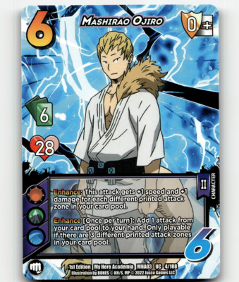 UniVersus Mashirao Ojiro My Hero Academia: Heroes Clash 1st Edition UC