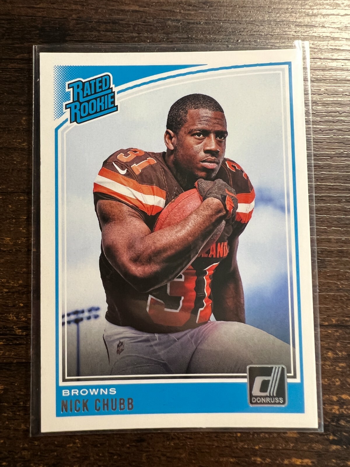 A111,166 - 2018 Donruss #308 Nick Chubb RR RC