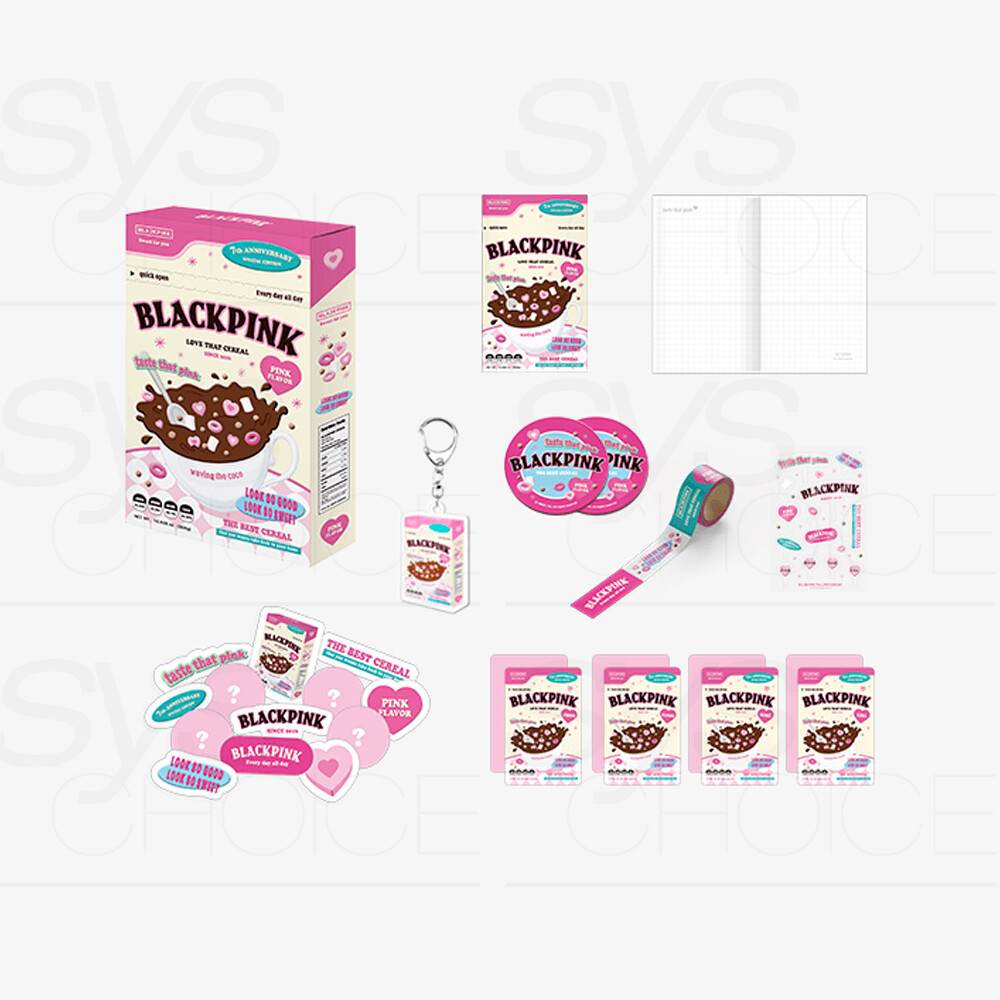 BLACKPINK 2023 DEBUT 7th ANNIVERSARY CEREAL DECO KIT + Tracking