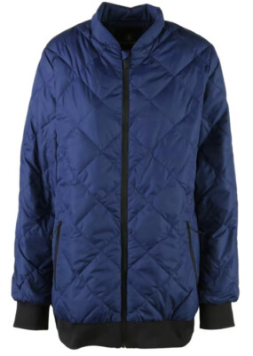 Volcom Casco Down Puff Jacket Womens Jacket Winter Coat Blue Snowboard Medium M