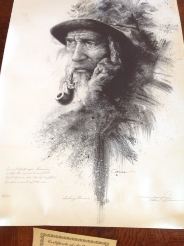VINTAGE LITHOGRAPH ENTITLED "SEAFARING MEMORIES" SIGNED BY ROBERT GARNER (RARE) - Picture 2 of 10