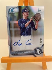 Ryan Cermak ~ 2022 1st Bowman Chrome Refractor Auto /499 CDA-RCK (CLEAN) Rays