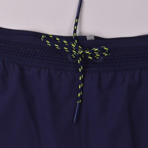 NUOVI pantaloncini da uomo Greyson Running Wolf XL blocco blu navy neon foderati gialli - Foto 4 di 9