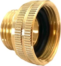 Underhill Garden Hose Adapter Connector, Solid Brass F To M Adapter A-BA107FM