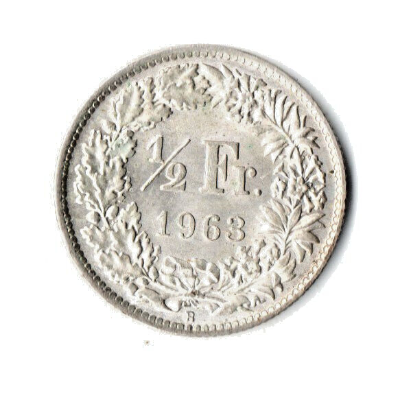 1/2 Franken 1963 Schweiz Switzerland - Helvetia - Erhaltung - (k3n237)