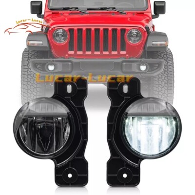 LED Fog Lamp for 17-21 Jeep Wrangler JK JL JT Mopar 10th Anniversary Edition 2x