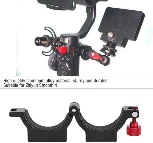 Hot Shoe Adapter Mount, for Zhiyun Smooth 4 Ring Clamp 4 Gimbal Video Expansion - Picture 2 of 3