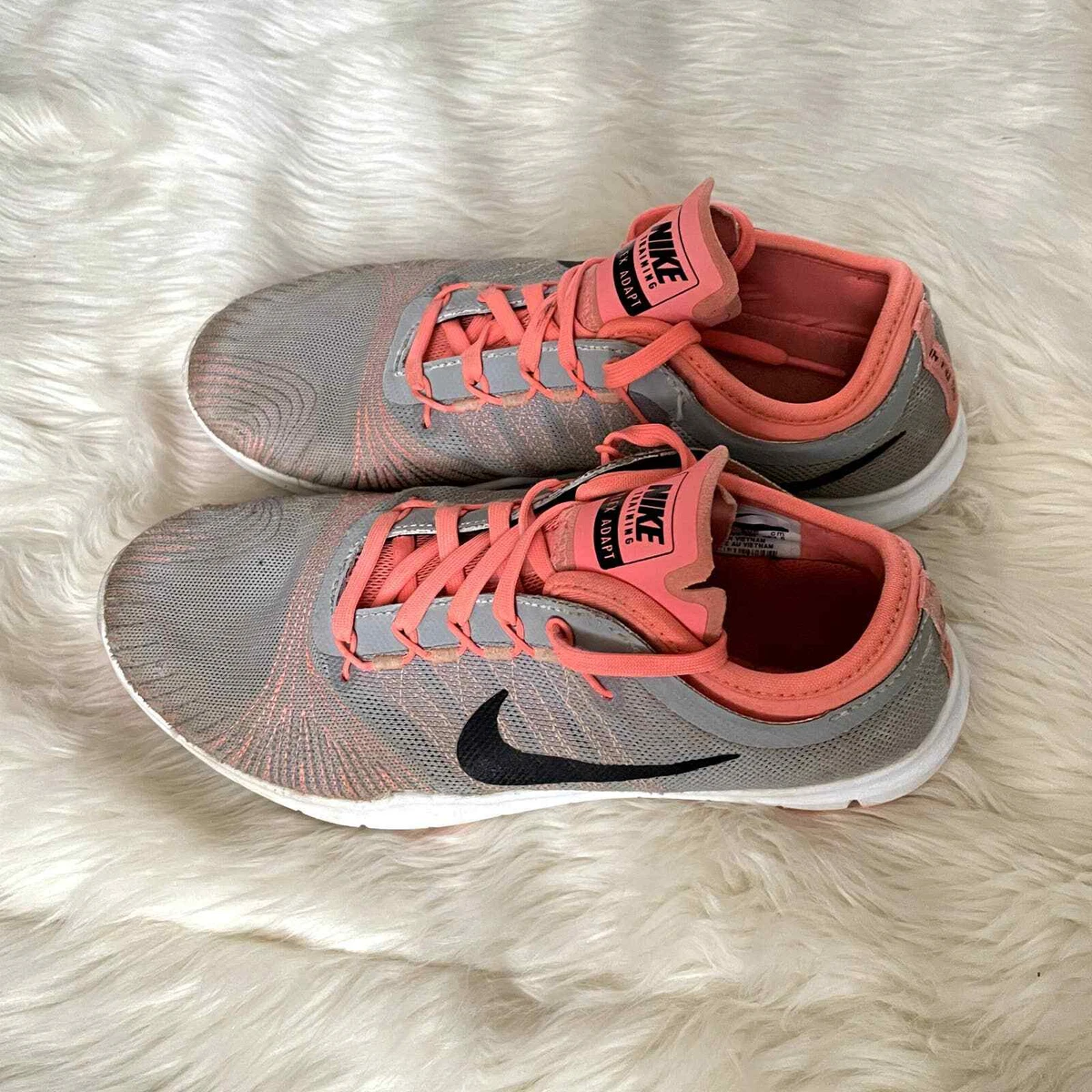 Nike Flex Adapt Trainer Sports Shoes Gray Pink Fitness Training