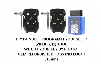 DIY BUNDLE PAIR FOR 15-20 YUKON TAHOE SUBURBAN SMART KEY  HYQ1AA OEM NO LOGO