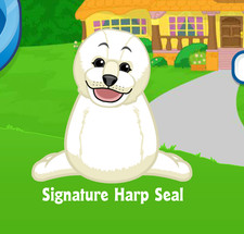 Webkinz Signature Harp Seal Virtual PET Adoption Code Only Messaged Webkinz Code
