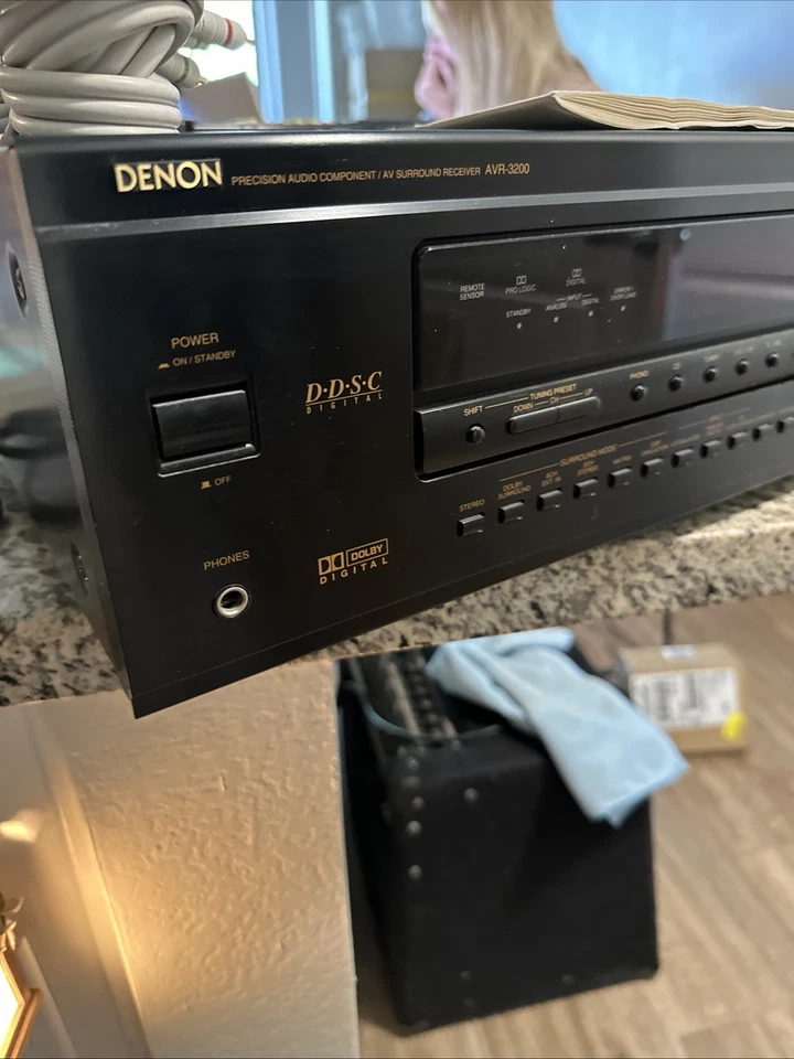 Denon AVR-3200 AV Surround Receiver W Dolby Digital/User Manual Bundle - Image 2 of 4