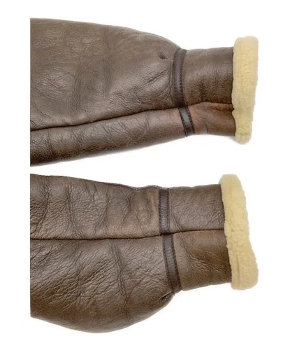 Bellezza Uomo Collection Mouton Leather Sheepskin Jacket Men's Size L Brown image 4