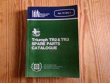 Triumph Tr2 Tr3 1953-58 Spare Parts Catalogue Tr Spc 1 England Uk Manual 53