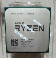 AMD Ryzen 3 2200GE R3-2200GE 3.2-3.6GHz 4CORE 4Thr Socket AM4 35W CPU Processor-