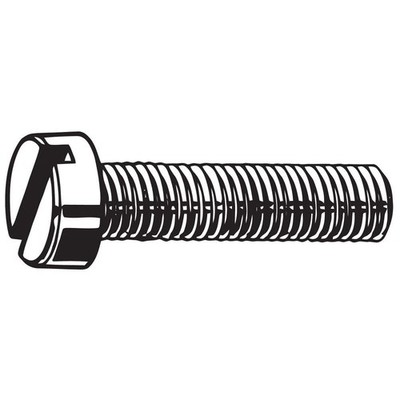 GRAINGER APPROVED M55120.020.0005 MS,M2-0.40,Plain,5mm,50PK 31JR72