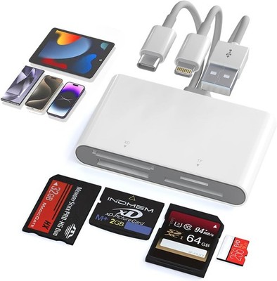 Memory Stick Pro Duo Adapter 4 in 1 SD TF MS XD Card Reader for Sony Camera USB