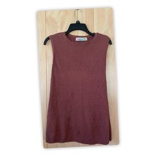 Free People Women's Sleeveless Knit Sweater Beach Dress Cover-Up XS/TP