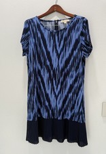 Worn Once - Michael Kors Navy Blue Dress Pleated On Bottom Size XL