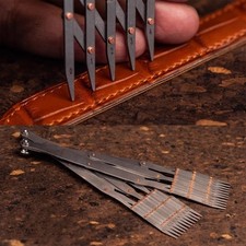 Stainless Steel Expanding Sewing Gauge Buttonhole Spacing Marking Crafting Tool