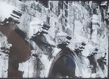 Porta Aurea Detail, Palace of Diocletian. Spalato, Magic Lantern Glass Slide