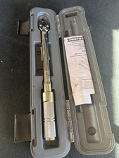 J6008CXCERT 1/2 in Drive Ratcheting Head Micrometer Torque Wrench 16-80 ft-lbs