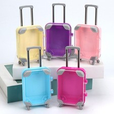 Mini-Koffer, Modepuppengepäck, Spielhausspielzeug, transparente Hülle für