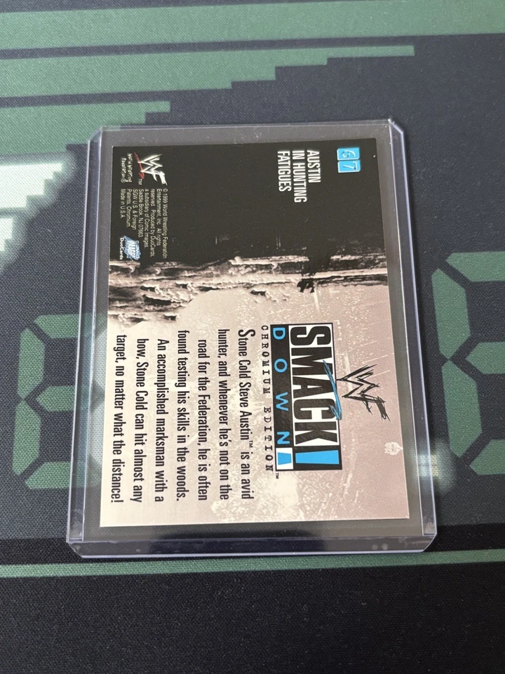 1999 Smackdown Chromium Edition Stone Cold Steve Austin Card 67 Hunting Fatigues - Image 2 of 2