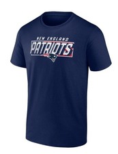 New England Patriots NFL Men's Navy Team Logo Short Sleeve Crew T-Shirts Tee: M