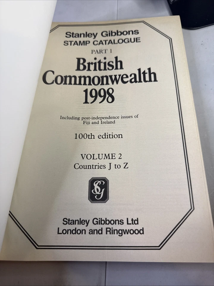 Stanley Gibbons Stamp Catalogue - British Commonwealth Part 1 Volume 2 J-Z - Image 4 of 4