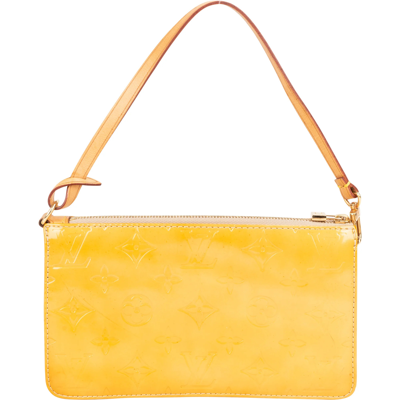 Borsa a mano Louis Vuitton Yellow Vernis Monogram Lexington