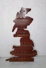 Wooden Thimble Display Rack Holders UK Map