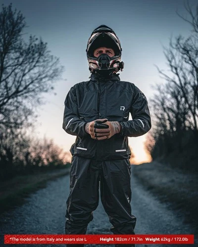 Motorcycle Rain Gear for Men Women, Rain Suit 15,000mm Rating Lightweight Bre... image 2