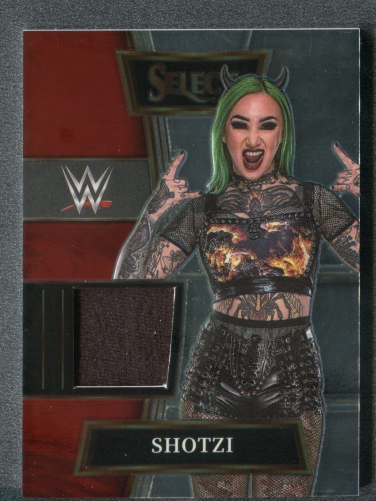 Shotzi #SW-SHZ Wrestling Cards 2022 Panini Select WWE Selective Swatches trading card — raw and PSA graded price guide